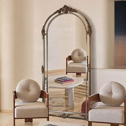 Full Length Mirror, Large Floor Length Wall Mounted Full Body Wall Mirror for Bedroom Living Room Entryway Hallway 100x200cm