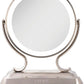 Zadro 12" Glamour LED Makeup Mirror with Lights and Magnification 5X/1X Touch Control Mirror with Lights for Makeup Desk (X-Large | 12" W x 16" H | Satin Nickel)