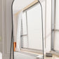 Koonmi 35"x78" Arched Full Length Mirror, Black Large Floor Mirror with Aluminum Alloy Frame Standing Hanging or Leaning Wall-Mounted Mirror for Living Room and Bedroom
