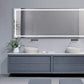 Krugg | Large 96 Inch X 36 Inch LED Bathroom Mirror | Lighted Vanity Mirror Includes Defogger | Wall Mount Vertical or Horizontal Installation |