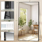MELOMOIR 82"x44" Oversized Floor Mirror Freestanding, Oversized Mirror Full Length for Bedroom Living Room Dressing Room Gym Yoga Hair Salon, Black Mirror Full Length with Shatterproof Tempered Glass