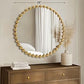 Madison Park Round Mirror, Metal Frame Circle Mirror 36 inch, Wall Art Decor Mounted Hanging for Entryway, Bathroom, hallway, Living Room, Vanity, Marlowe, Gold