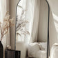Full Length Mirror with Stand, 71"x28" Arched Full Body Standing Mirror, Large Stand Up Mirrors, Floor Standing Mirrors, Freestanding, Hanging or Leaning Mounted for Bedroom, Living Room, Gym, Black