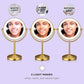 Conair Lighted Makeup Mirror, Double-Sided LED Vanity Mirror with 1X/10X Magnification, 3 Light Settings, 3 Modes, 360° Rotation, Brushed Brass Finish